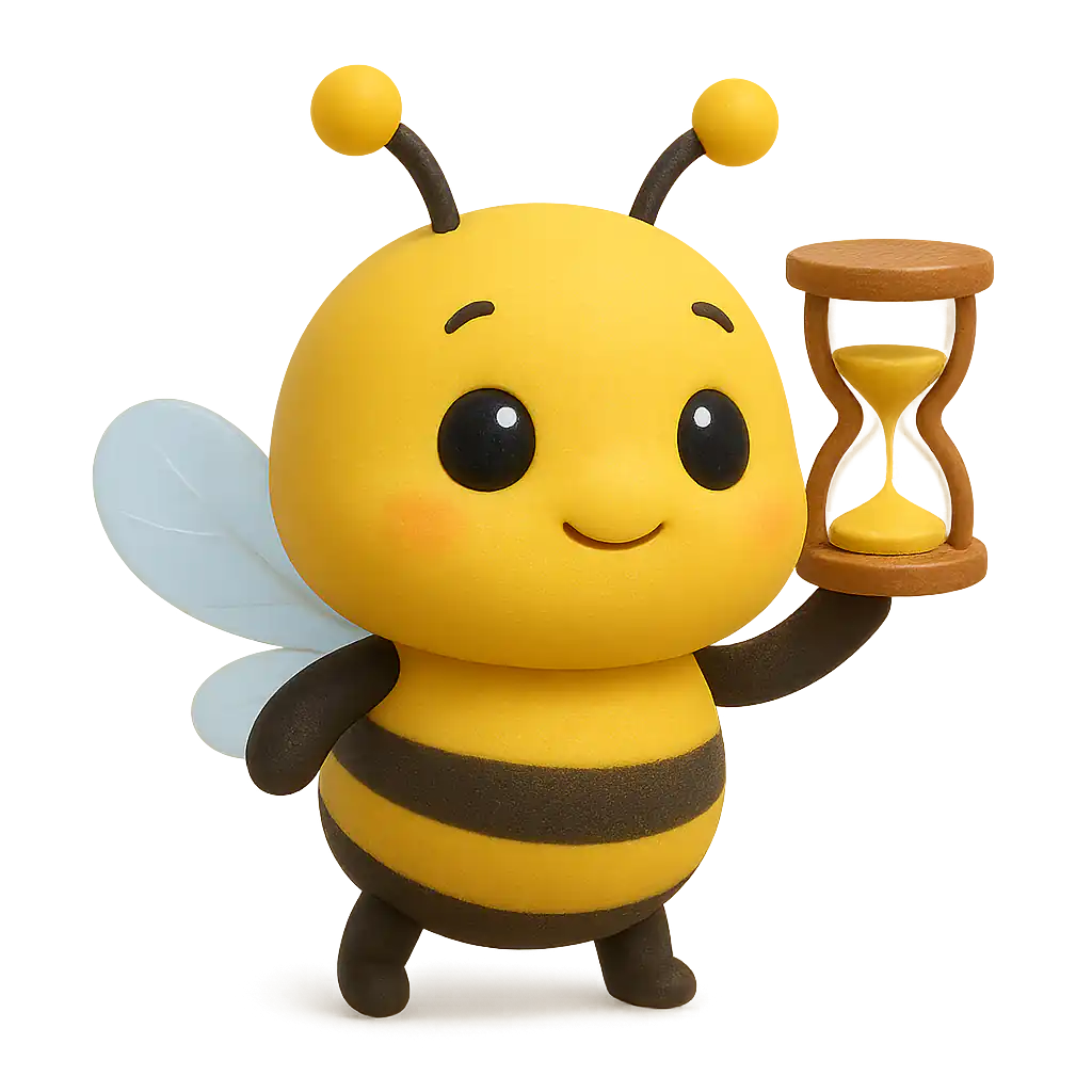Loading bee mascot